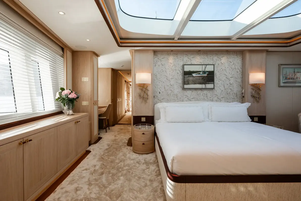 Seaflower yacht accommodation master cabin